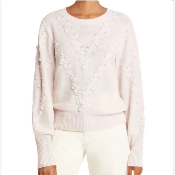 Women's Pink Cashmere Sweater - Picture 1 of 9